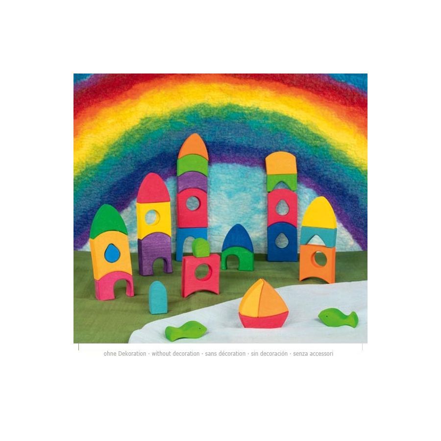 Coffret de construction Morgana - Goki Evolution - Blocs en bois dès 3 ans