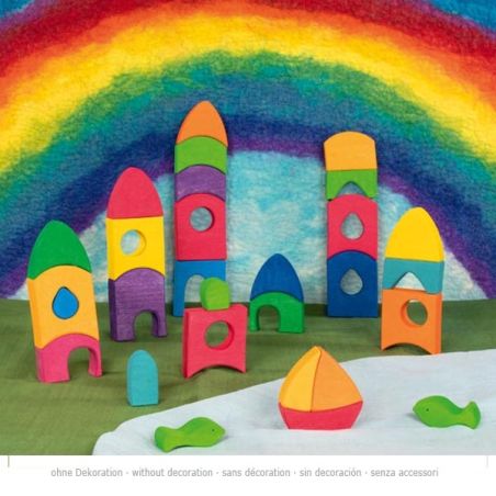 Coffret de construction Morgana - Goki Evolution - Blocs en bois dès 3 ans