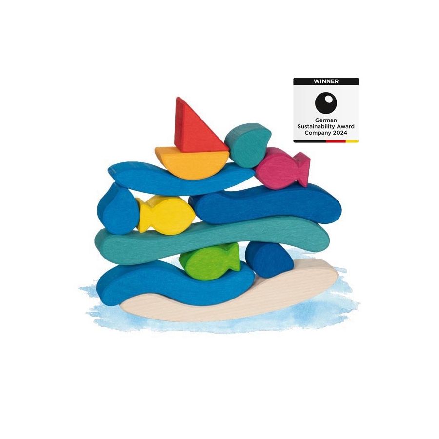 Jeu de construction Le monde sous-marin - Goki Evolution - Puzzle bois dès 3 ans