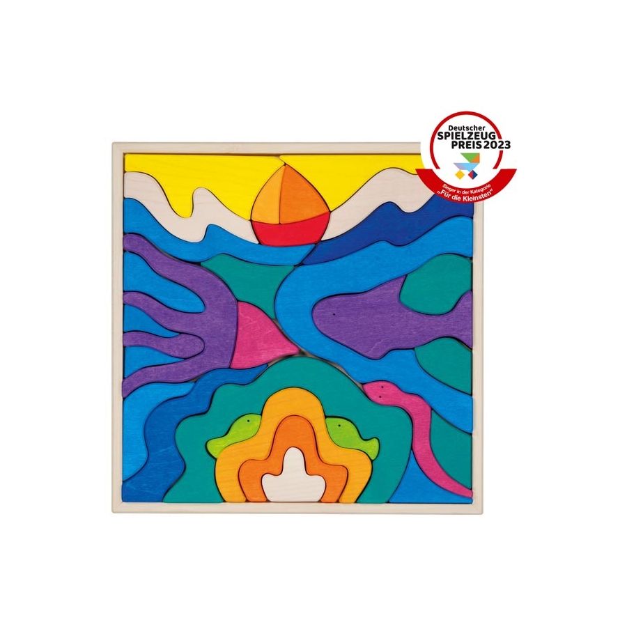 Coffret de construction Océan - Goki Evolution - Blocs en bois dès 3 ans