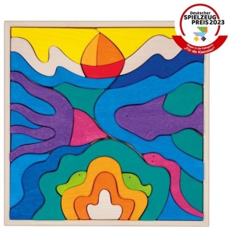 Coffret de construction Océan - Goki Evolution - Blocs en bois dès 3 ans