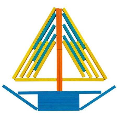 Planchettes multicolores - Goki Evolution - Blocs de construction bois dès 3 ans