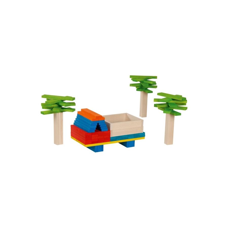 Planchettes multicolores - Goki Evolution - Blocs de construction bois dès 3 ans