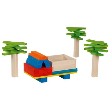 Planchettes multicolores - Goki Evolution - Blocs de construction bois dès 3 ans