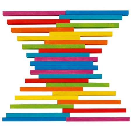 Planchettes multicolores - Goki Evolution - Blocs de construction bois dès 3 ans