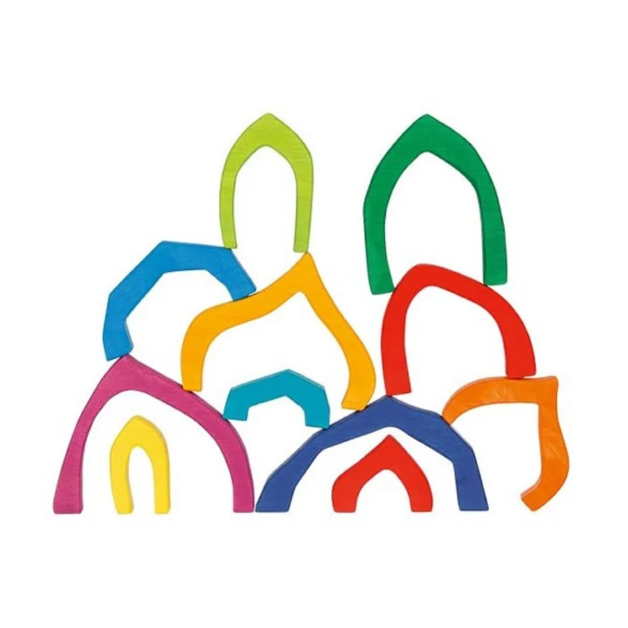 Coffret de construction Quatre Saisons - Goki Evolution - Blocs en bois dès 2 ans