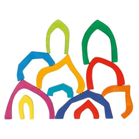 Coffret de construction Quatre Saisons - Goki Evolution - Blocs en bois dès 2 ans