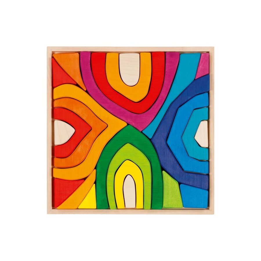 Coffret de construction Quatre Saisons - Goki Evolution - Blocs en bois dès 2 ans