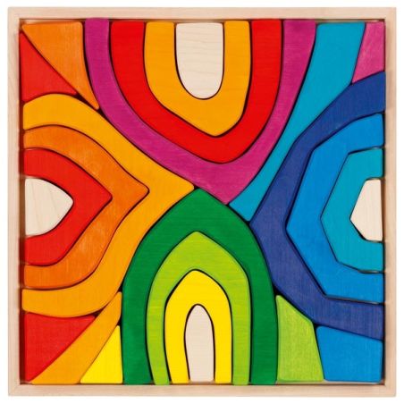 Coffret de construction Quatre Saisons - Goki Evolution - Blocs en bois dès 2 ans