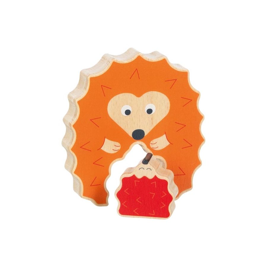 Puzzle en bois pour bébé hérisson - Jouet éducatif 1 an - Goki Evolution