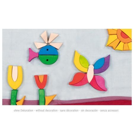 Mosaïque papillon Mariposa - Puzzle Mandala en bois - Jouet éducatif Goki