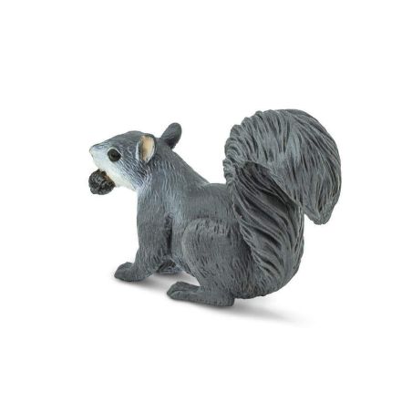 Figurine Écureuil gris - Safari Ltd® 296129 | Jouet réaliste | Matériel pédagogiqueAnimaux Montessori