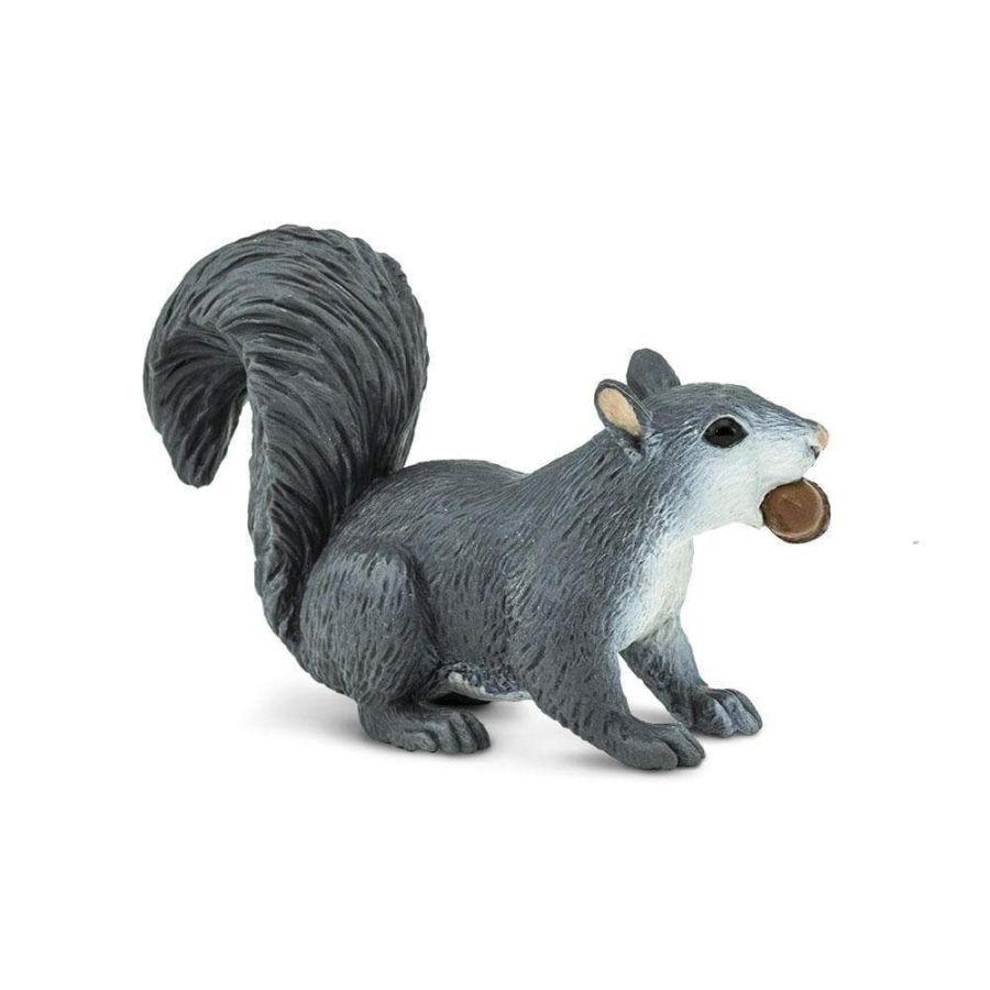 Figurine Écureuil gris - Safari Ltd® 296129 | Jouet réaliste | Matériel pédagogiqueAnimaux Montessori