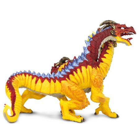 Ignis – Le Dragon de Feu à Trois Têtes | Figurine Safari Ltd® à Collectionner