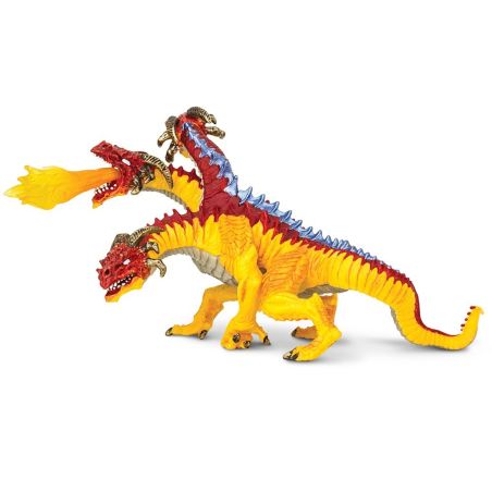 Ignis – Le Dragon de Feu à Trois Têtes | Figurine Safari Ltd® à Collectionner