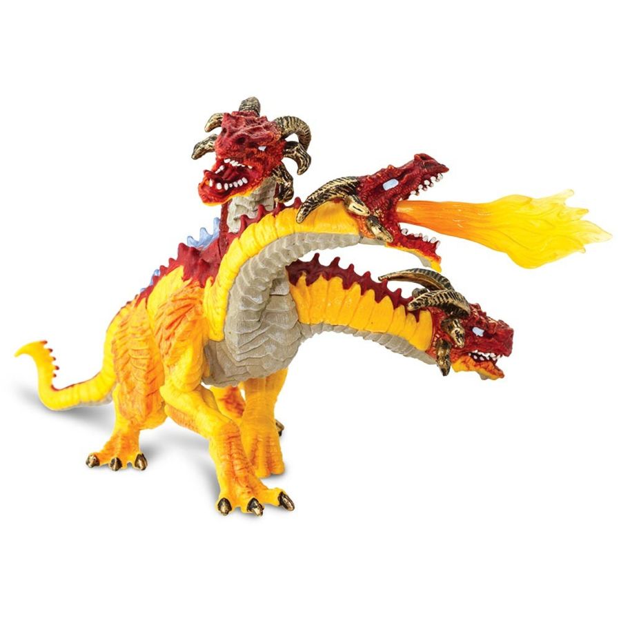 Ignis – Le Dragon de Feu à Trois Têtes | Figurine Safari Ltd® à Collectionner