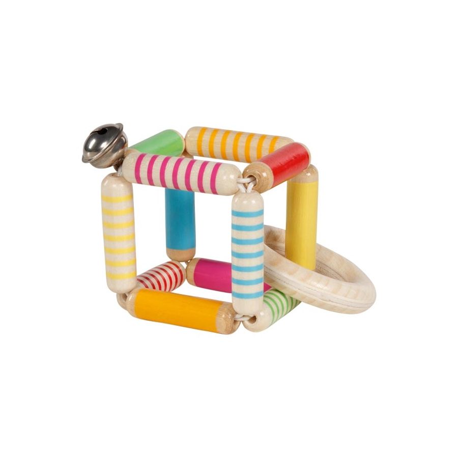 Hochet Flexible en Bois - Jouet d'Éveil Naturel pour Bébé