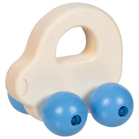 Hochet Voiture en Bois avec Perles - Jouet Éducatif Bébé