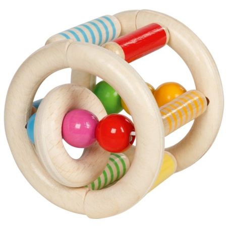 Hochet Flexible à Faire Rouler en Bois – Jouet Éducatif pour Bébé