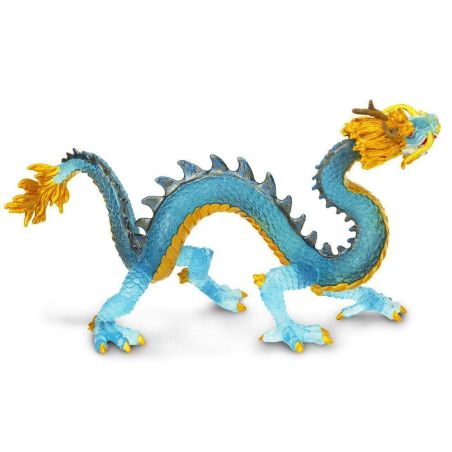 Krystal – Le Dragon chinois Bleu Cristallin | Figurine Safari Ltd® à Collectionner