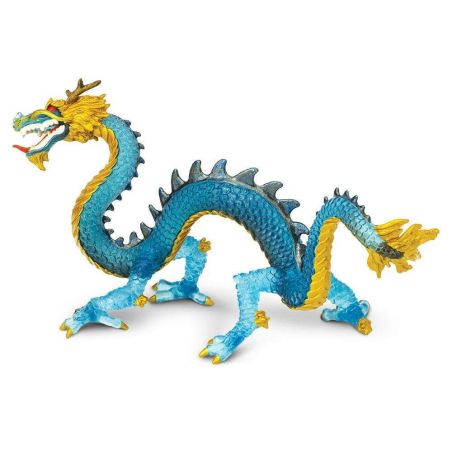 Krystal – Le Dragon chinois Bleu Cristallin | Figurine Safari Ltd® à Collectionner