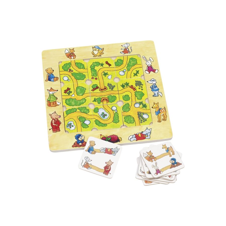 Labyrinthe Jeu de Logique en Bois – Trouve le Chemin dans la Forêt | Les Minis