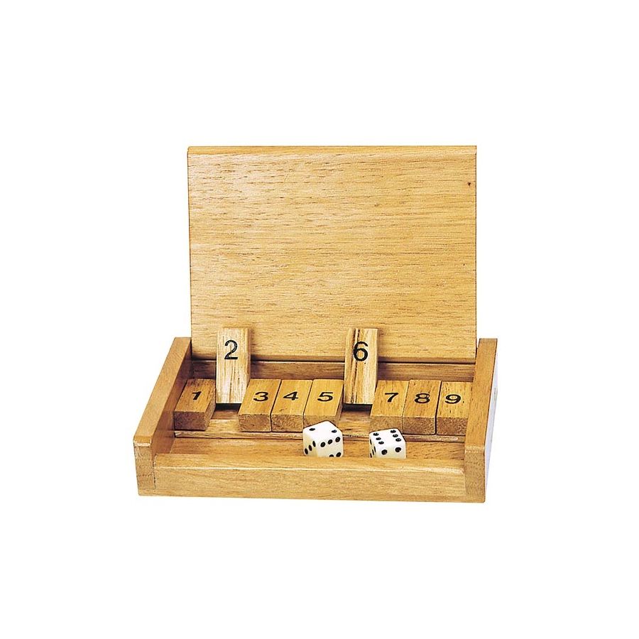 Shut the Box Petit Format – Jeu de Calcul Mental en Bois | Les Minis