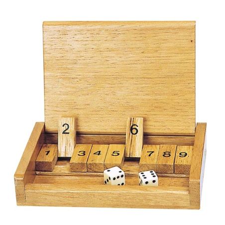 Shut the Box Petit Format – Jeu de Calcul Mental en Bois | Les Minis
