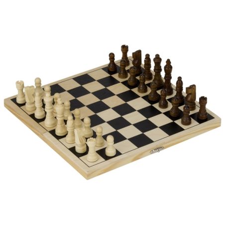 Jeu d'Échecs Pliable en Bois – Stratégie et Logique | Les Minis