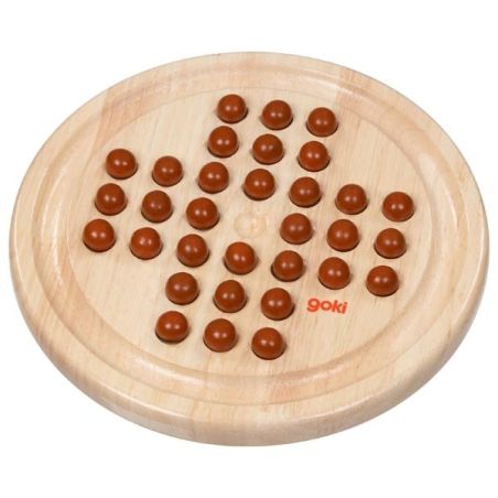 Solitaire en Bois – Jeu de Plateau Stratégique Classique | Les Minis