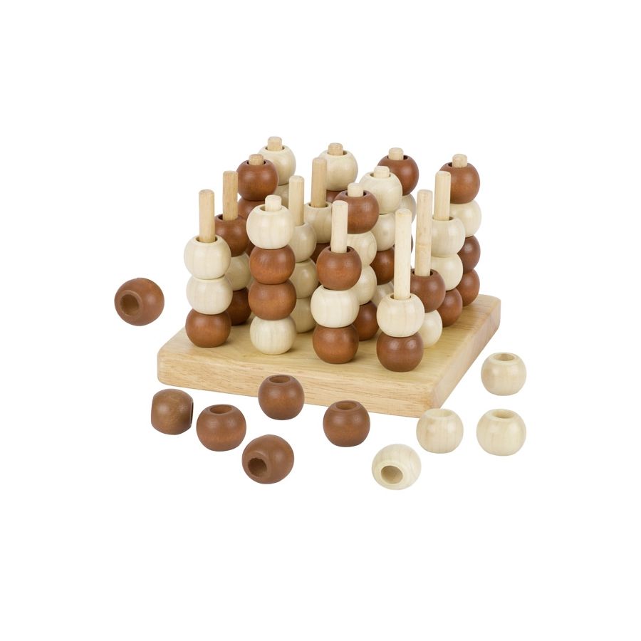 Tic Tac Toe 3D en Bois – Jeu de Stratégie Innovant et Ludique | Les Minis