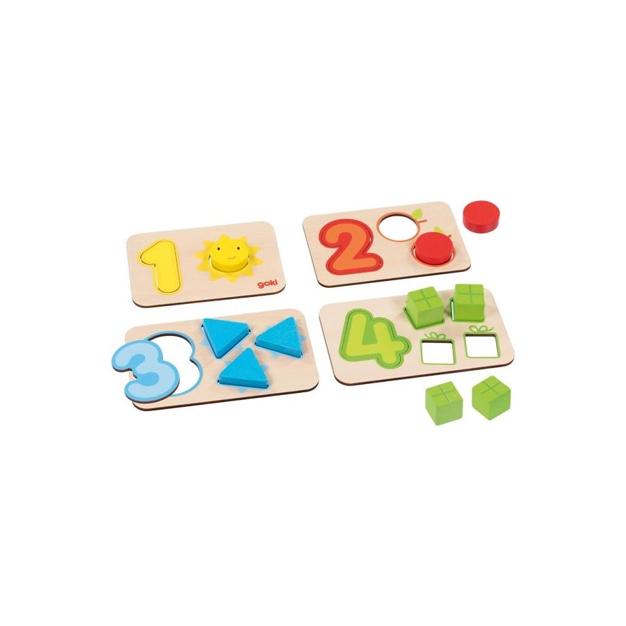 Puzzle Chiffres et Associations d’Images - Goki | Apprendre à Compter en S'Amusant