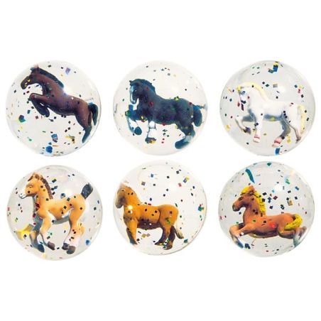 Balle rebondissante chevaux 3D pour enfants | Jouet ludique