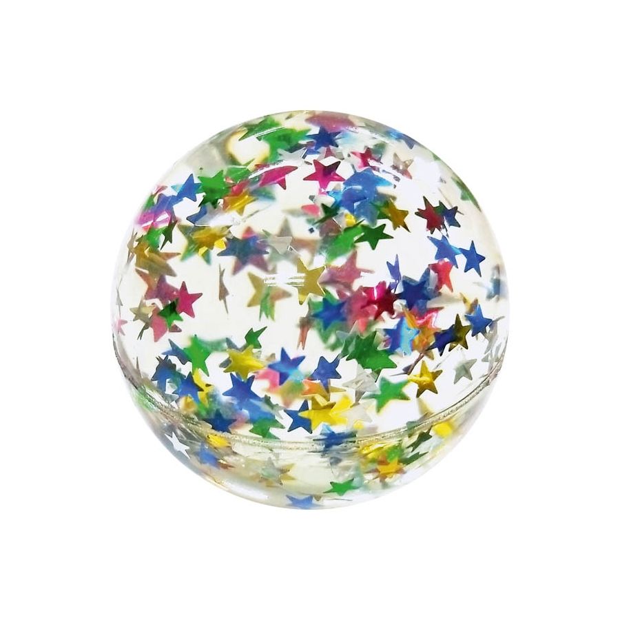 Balle rebondissante étoiles pour enfants | Paillettes scintillantes