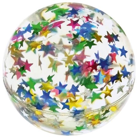 Balle rebondissante étoiles pour enfants | Paillettes scintillantes