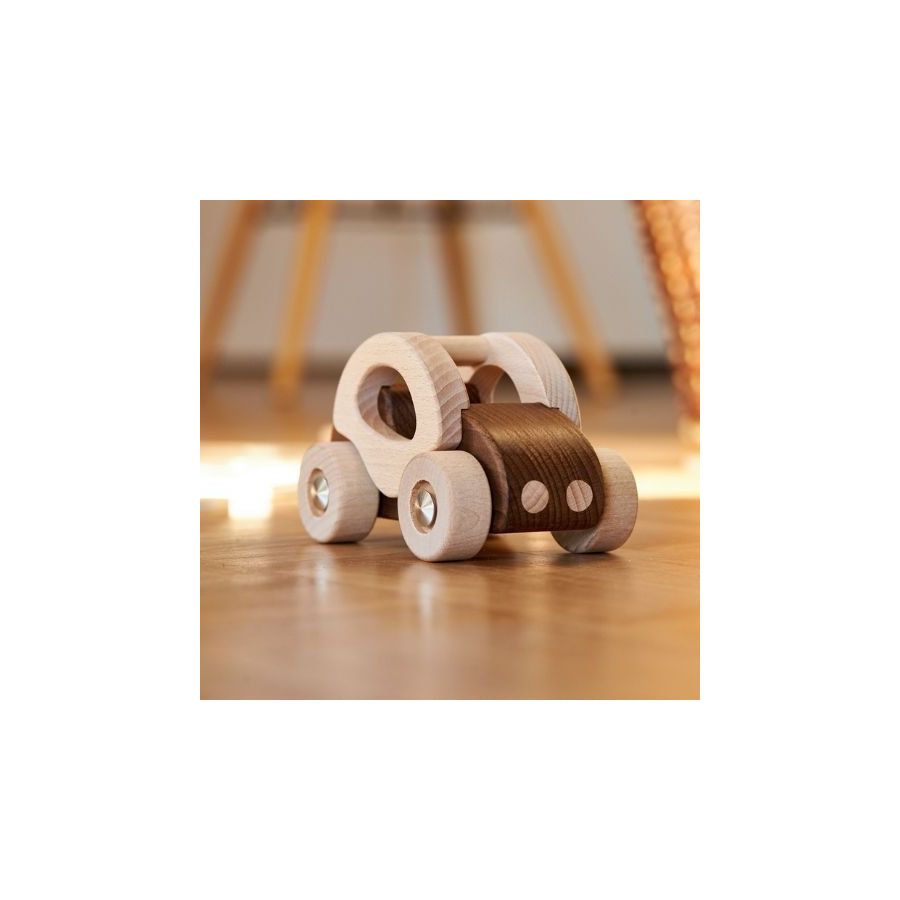 Voiture en bois Goki Nature - Jouet écologique bébé dès 2 ans