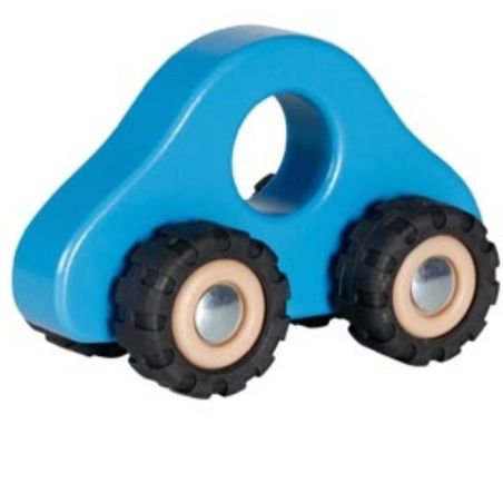 Voiture à saisir bleue en bois - Jouet bébé 1 an - Goki