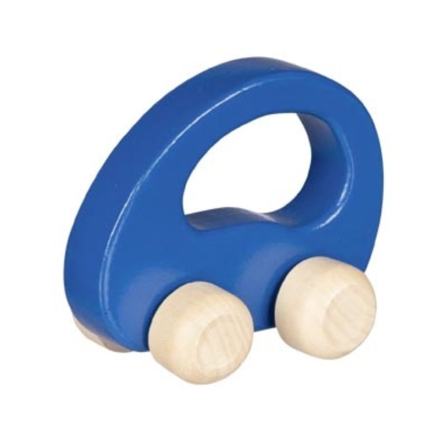 Voiture à saisir bleue en bois - Jouet bébé 1 an - Goki