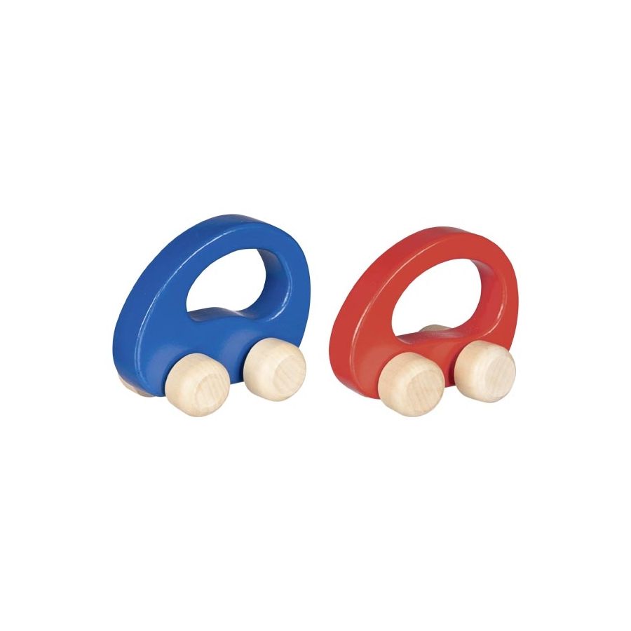 Voiture à saisir bleue en bois - Jouet bébé 1 an - Goki