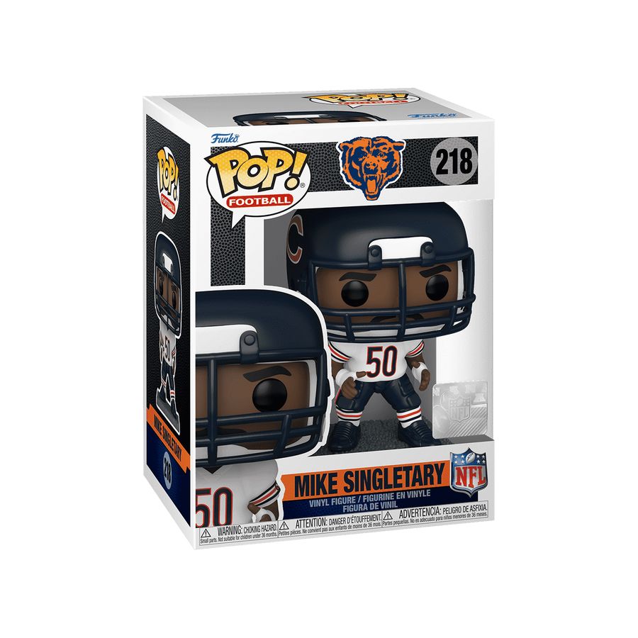 Figurine Funko Pop Mike Singletary (Bears) n°218 – NFL Legends | LesMinis