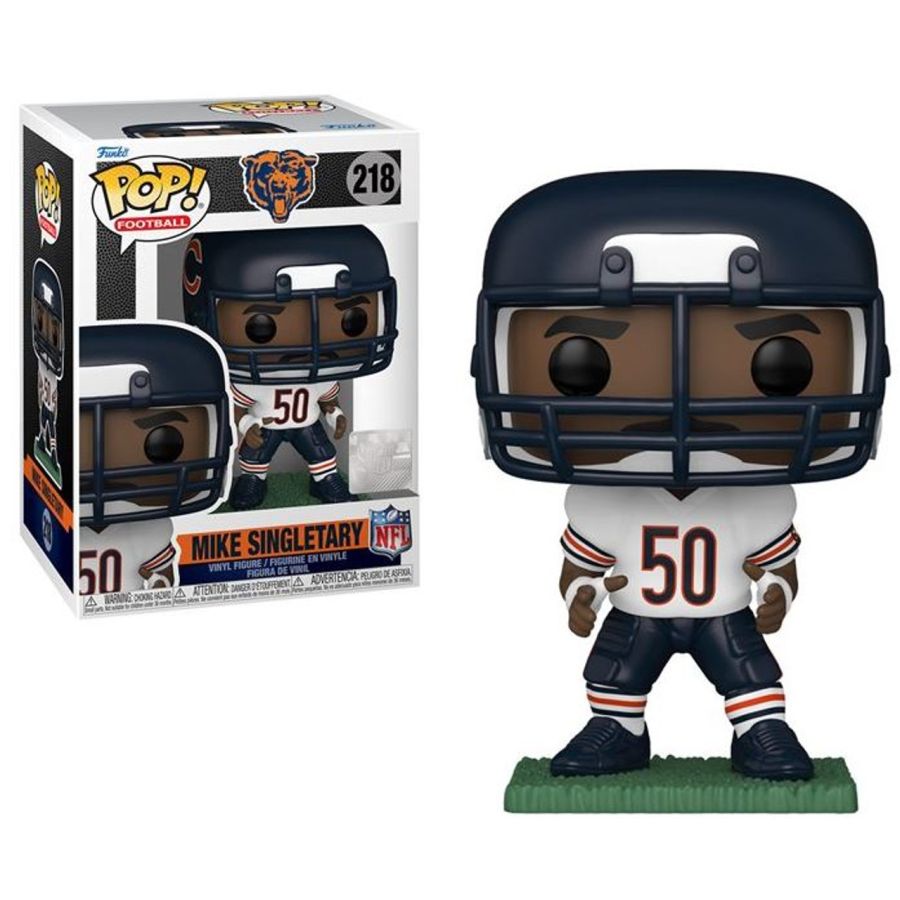 Figurine Funko Pop Mike Singletary (Bears) n°218 – NFL Legends | LesMinis