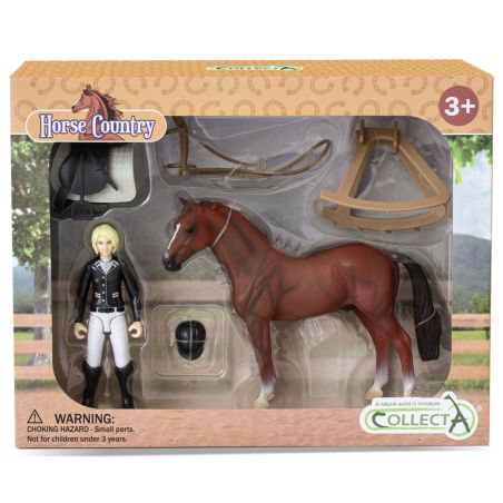Set Cavalière de Tournoi CollectA – Cheval et Accessoires Équestres
