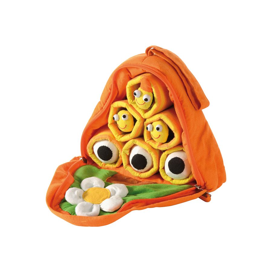 Ruche d’Abeilles en Tissu – Jouet Éducatif et Ludique