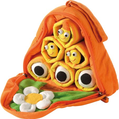 Ruche d’Abeilles en Tissu – Jouet Éducatif et Ludique