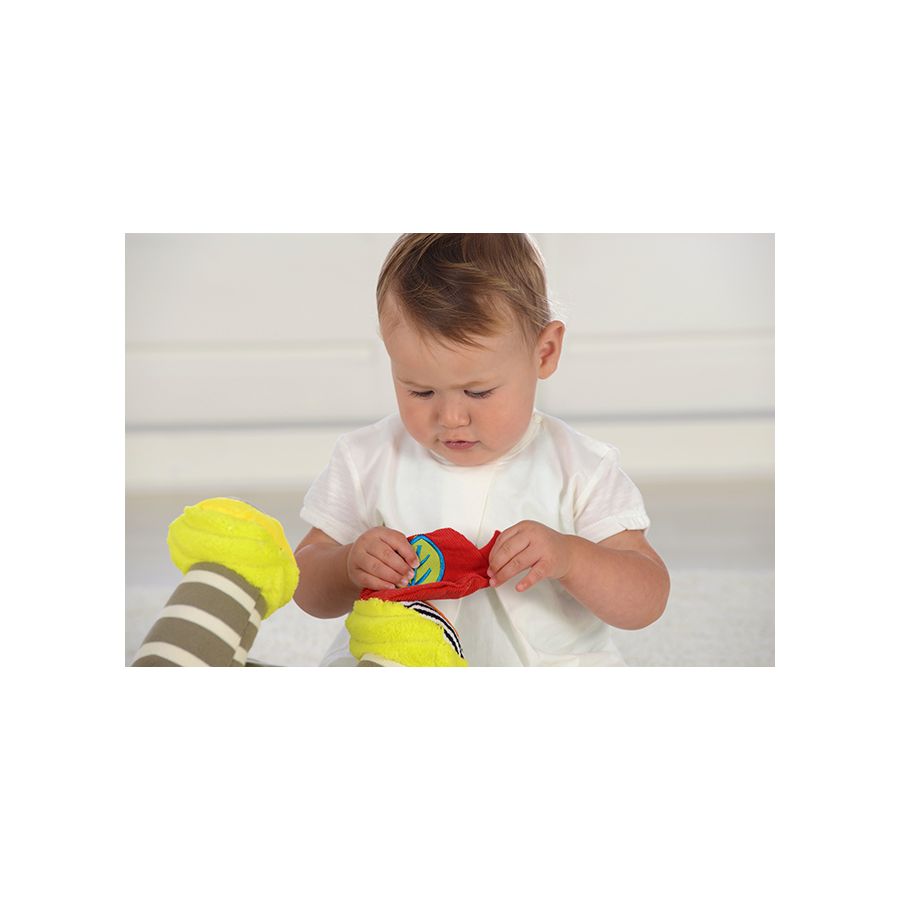 Zeddy le Zèbre - Peluche d'activité 25 cm pour bébé