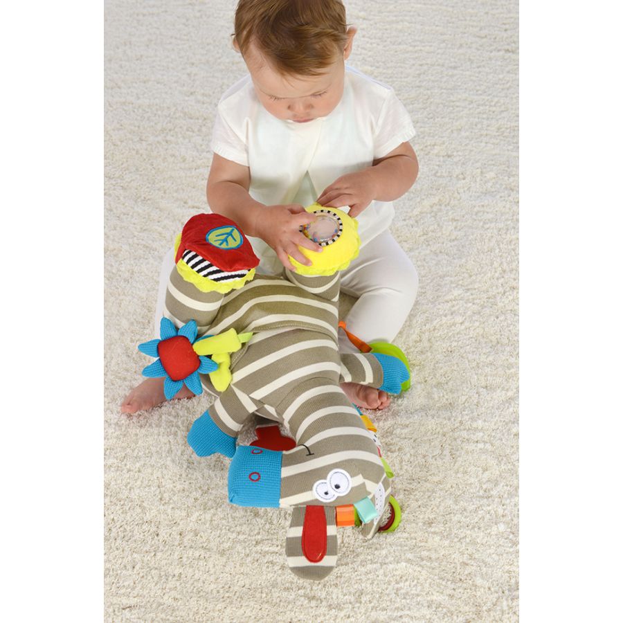 Zeddy le Zèbre - Peluche d'activité 25 cm pour bébé