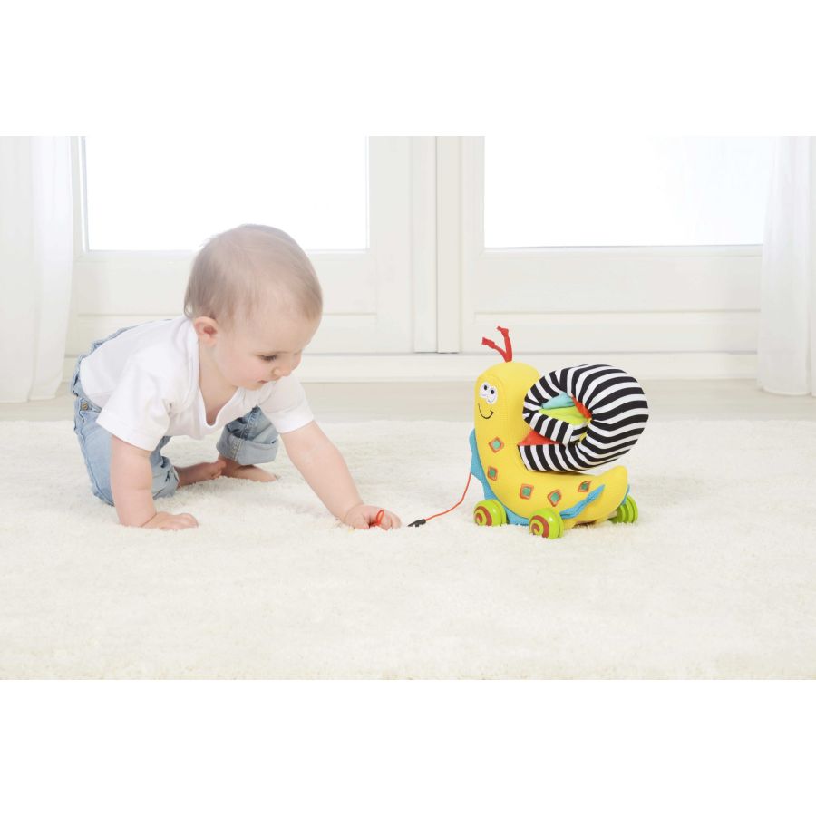 Semmy l’Escargot – Jouet à tirer sensoriel bébé 1 an | Dolce Toys