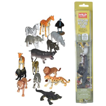 Tube de la Faune Africaine | Figurines Réalistes Wild Republic | LesMinis.fr