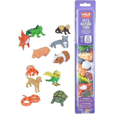 Tube d’Animaux Domestiques | Figurines Réalistes Wild Republic | LesMinis.fr