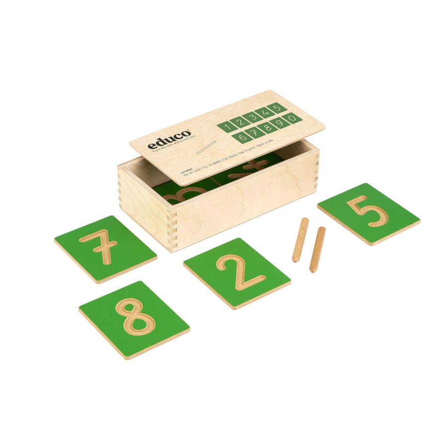 Tracer les Nombres - Jeu Sensoriel Montessori Chiffres (Graphie Française)